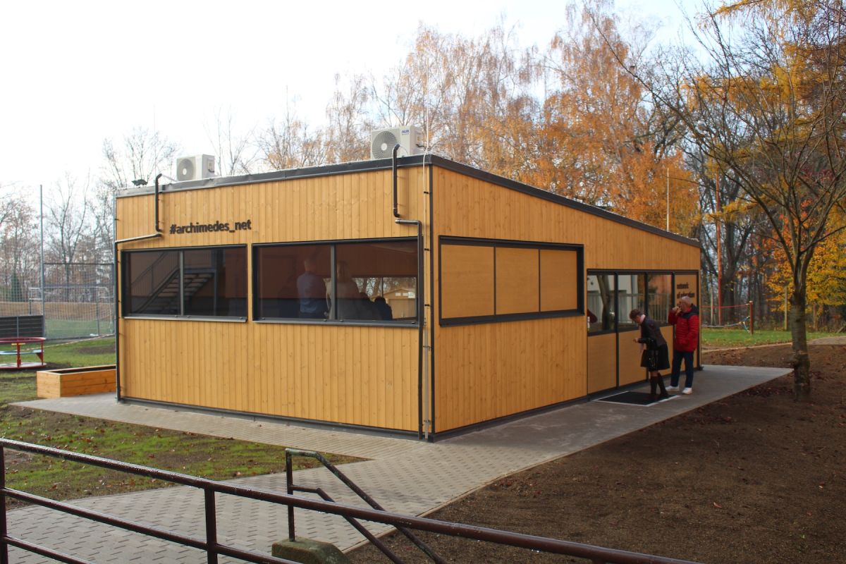 Nová venkovní učebna Archimedes